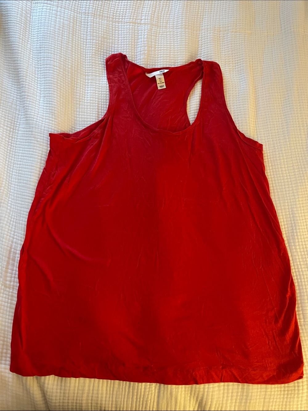 H&M Women’s Bright Red Racerback Tank Top